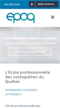Mobile Screenshot of epoqosteopathie.com